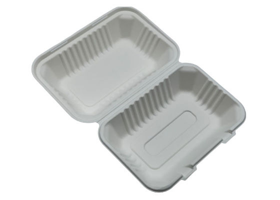 Tableware Biodegradable 9×6inch Bagasse Takeaway Containers