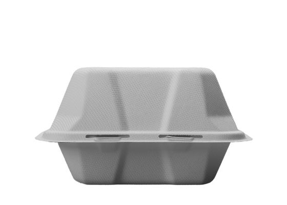 6×6×3 Inch Microwave Biodegradable Disposable Food Containers