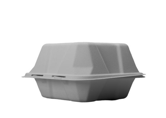 6×6×3 Inch Microwave Biodegradable Disposable Food Containers