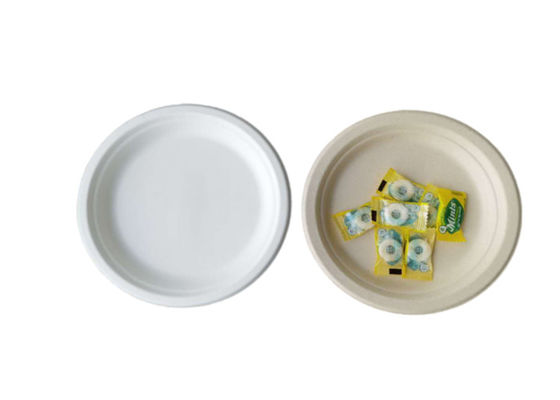 7 Inch 8g 50pcs/Bag Bio Food Packaging Plate