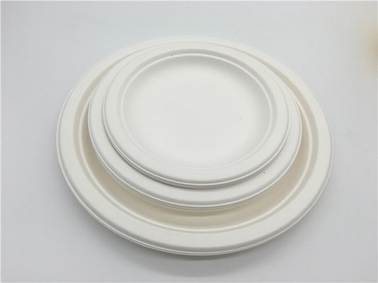 6 Inch  Microwavable Party Bagasse Disposable Plates