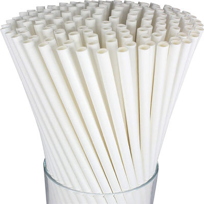Disposable 197mm Earth Friendly Paper Straws 12mm Dia
