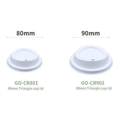 Biodegradable Raw Recyclable Cup Cover Natural Bagasse Sugarcane Pulp Flat Dessert Compostable Lid For Paper Cup Lid Mak