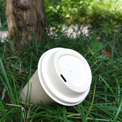Refrigerator Safe Biodegradable 80mm 90mm Bagasse Coffee Cups And Lids