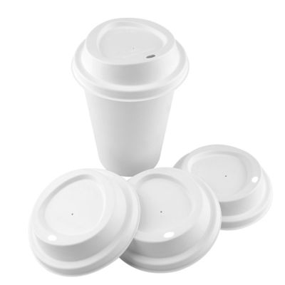 Refrigerator Safe Biodegradable 80mm 90mm Bagasse Coffee Cups And Lids