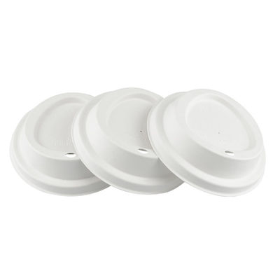 Refrigerator Safe Biodegradable 80mm 90mm Bagasse Coffee Cups And Lids
