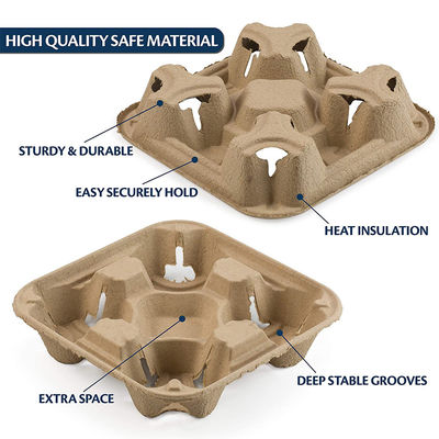 Biodegradable Disposable 8 - 32oz Cardboard Cup Holders