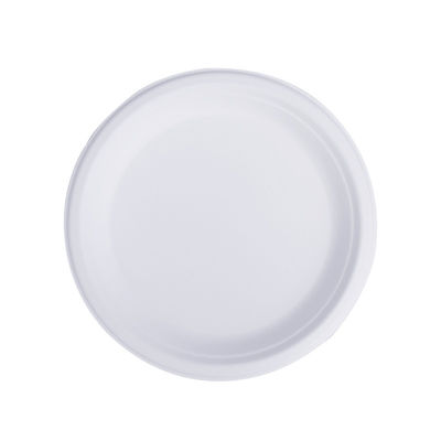 9 Inches White 100% Compostable Biodegradable Food Plate, For Food And Vegetables