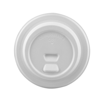 Sugarcane Bagasse Pulp Eco Cup Lids 100% Natural Plant Fiber Lids 90mm