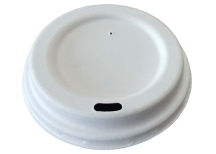 Eco Friendly 16oz Cups Bagasse Cup Lid 90mm