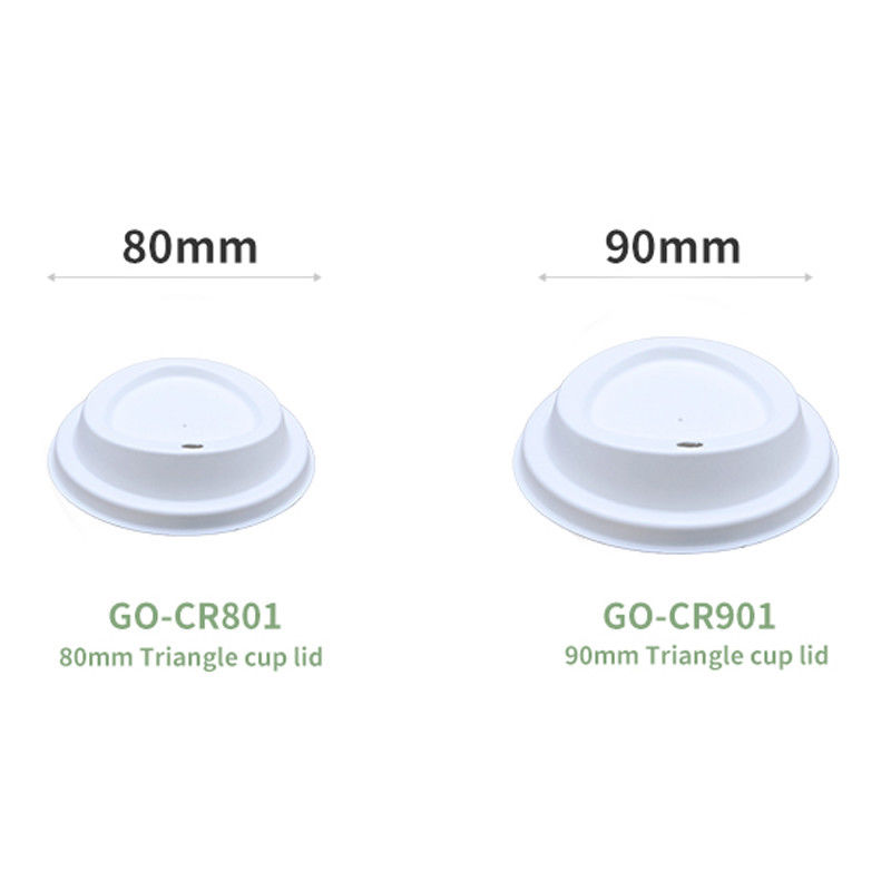 Sugarcane Bagasse Cup Cover Swivel Take Away Disposable Paper Custom Cup Lid Despenses Drink Into Cup